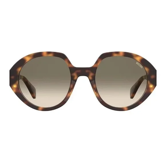NEW MOSCHINO SUNGLASSES HAVANA GREEN WOMEN EYEWEAR MOSCHINO MOS126/S 005L 9K